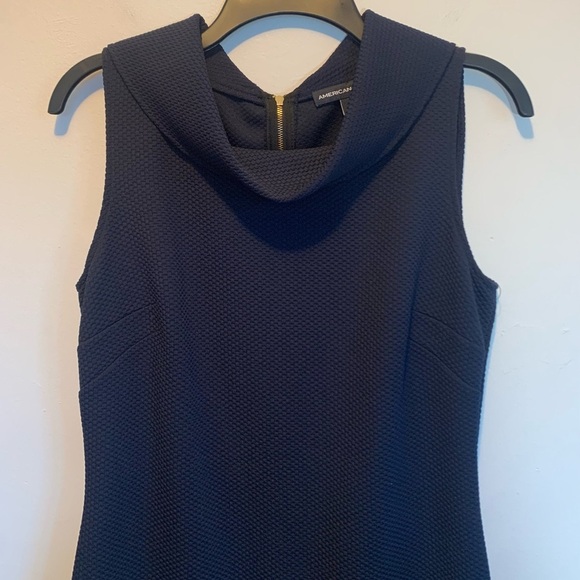 American Living Ponte Navy Sheath Dress - Picture 3 of 11